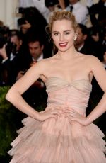 SUKI WATERHOUSE at MET Gala 2014 in New York