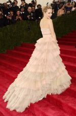 SUKI WATERHOUSE at MET Gala 2014 in New York