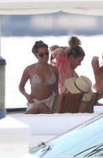 VANESSA HUDGENS and ASHLEY TISDALE in Bikinis on a Yacht in Miami