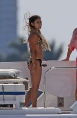 VANESSA HUDGENS and ASHLEY TISDALE in Bikinis on a Yacht in Miami