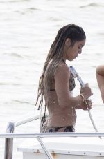 VANESSA HUDGENS and ASHLEY TISDALE in Bikinis on a Yacht in Miami