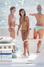 VANESSA HUDGENS and ASHLEY TISDALE in Bikinis on a Yacht in Miami