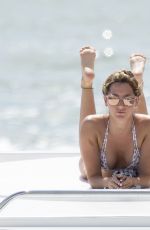 VANESSA HUDGENS and ASHLEY TISDALE in Bikinis on a Yacht in Miami