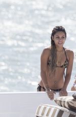 VANESSA HUDGENS and ASHLEY TISDALE in Bikinis on a Yacht in Miami