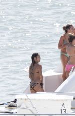 VANESSA HUDGENS and ASHLEY TISDALE in Bikinis on a Yacht in Miami