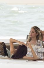 VANESSA HUDGENS and ASHLEY TISDALE in Bikinis on a Yacht in Miami