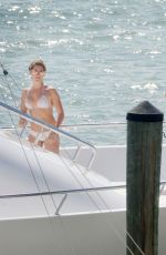 VANESSA HUDGENS and ASHLEY TISDALE in Bikinis on a Yacht in Miami