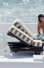 VANESSA HUDGENS and ASHLEY TISDALE in Bikinis on a Yacht in Miami