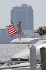 VANESSA HUDGENS and ASHLEY TISDALE in Bikinis on a Yacht in Miami