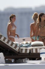 VANESSA HUDGENS and ASHLEY TISDALE in Bikinis on a Yacht in Miami