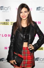 VICTORIA JUSTICE at Nylon Magazine Music Issue Party in Los Angeles