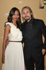 ZOE SALDANA at Cannes Film Festival Opening Ceremony Dinner
