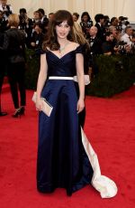 ZOOEY DESCHANEL at MET Gala 2014 in New York