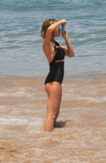 ABIGAIL ABBEY CLANCY in Swimsuit on the Beach in Hawaii