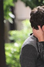 ADELE EXARCHOPOULOS and Jeremie Laheurte Kisses on the Street in Paris
