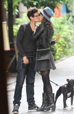 ADELE EXARCHOPOULOS and Jeremie Laheurte Kisses on the Street in Paris