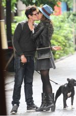 ADELE EXARCHOPOULOS and Jeremie Laheurte Kisses on the Street in Paris