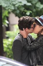 ADELE EXARCHOPOULOS and Jeremie Laheurte Kisses on the Street in Paris