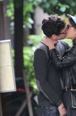 ADELE EXARCHOPOULOS and Jeremie Laheurte Kisses on the Street in Paris