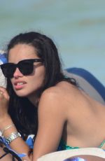 ADRIANA LIMA in Bikini at a Beach in Miami 1506