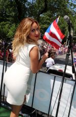 ADRIENNE BAILON at 2014 Puerto Rican Day Parade in New York