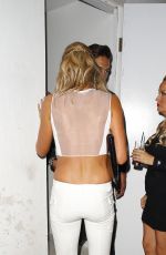 AISLEYNE HORGAN-WALLACE Arrives at Chloe Sims Salon Launch Party in Brentwood