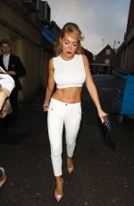 AISLEYNE HORGAN-WALLACE Arrives at Chloe Sims Salon Launch Party in Brentwood