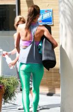 ALESSANDRA AMBROSIO heading to Yoga Class in Brentwood