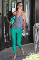 ALESSANDRA AMBROSIO heading to Yoga Class in Brentwood