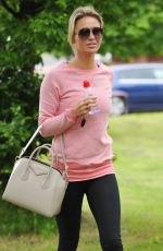 ALEX GERRARD in Legings Leaves a Gym in Liverpool