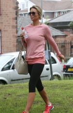 ALEX GERRARD in Legings Leaves a Gym in Liverpool