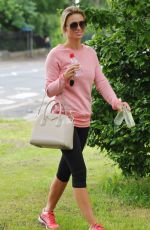 ALEX GERRARD in Legings Leaves a Gym in Liverpool