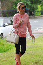 ALEX GERRARD in Legings Leaves a Gym in Liverpool