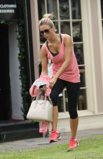 ALEX GERRARD in Legings Leaves a Gym in Liverpool