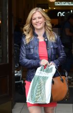 ALISON SWEENEY Leaves Barnes and Noble at Union Square in New York
