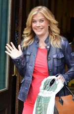 ALISON SWEENEY Leaves Barnes and Noble at Union Square in New York