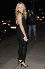 AMANDA HOLDEN Arrives at Red Bar in London