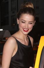 AMBER HEARD Night Out in New York