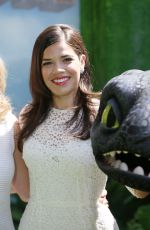 AMERICA FERRERA at How to Train Your Dragon 2 Premiere in London