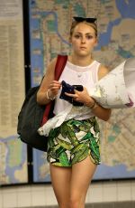 ANNASOPHIA ROBB in Shorts at Subway Station in New York