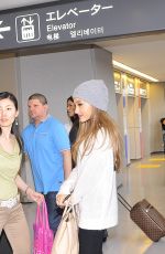ARIANA GRANDE at Narita International Airport in Tokyo