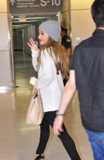 ARIANA GRANDE at Narita International Airport in Tokyo