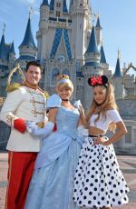 ARIANA GRANDE Celebrates Her 21st Birthday at Walt Disney World in Florida
