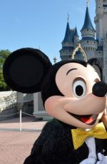 ARIANA GRANDE Celebrates Her 21st Birthday at Walt Disney World in Florida