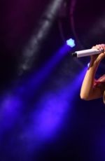 ARIANA GRANDE Performs at a Concert in Boston