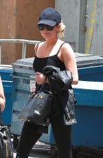 ASHLEE SIMPSON in Leggings Out and About in Studio City