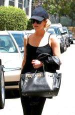 ASHLEE SIMPSON in Leggings Out and About in Studio City
