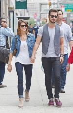 ASHLEY GREENE and Paul Khoury Out and About in New York