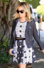 ASHLEY TISDALE Arrives at a Meeting in West Hollywood