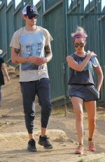 ASHLEY TISDALE at Runyon Canyon in Hollywood
